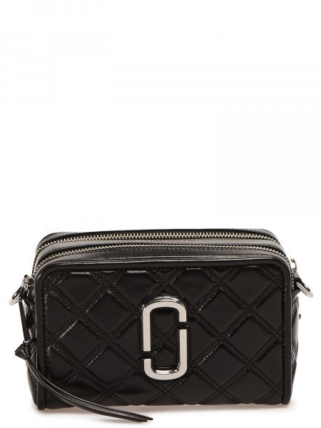 MARC BY MARC JACOBS Black Leather Lambskin Quilted Shoulder Bag Purse