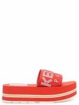 KENZO red platform logo sliders